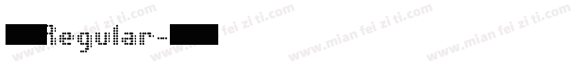城南旧事 Regular字体转换